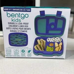 Bentgo Kids Durable Leak-Proof Lunch Box - blue and green